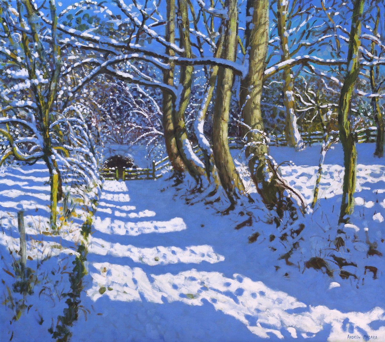 Tunnelen, Calke Abbey, Ticknall, Derby, 2021 (olie på lærred) af Andrew Macara