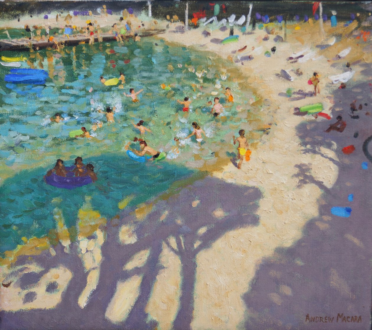 Træskygger, på stranden, nær Rovinj 2016 (2016) af Andrew Macara