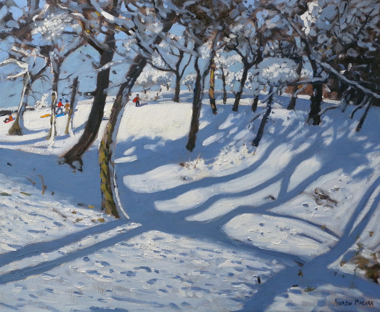 Winter, Ladmanlow, 2010 (olie på lærred) af Andrew Macara