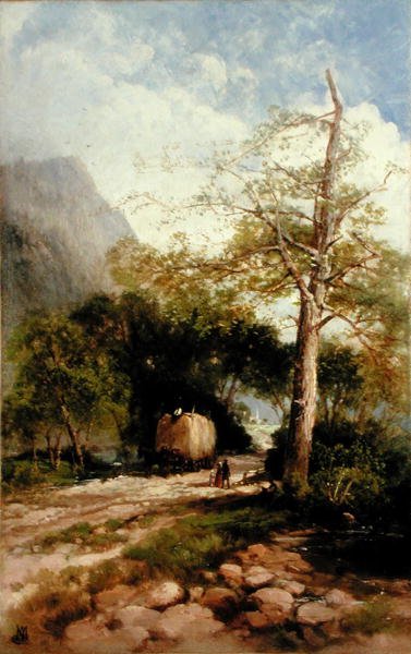 Sommer i Lehigh Valley, Pennsylvania (olie på lærred) af Andrew Melrose