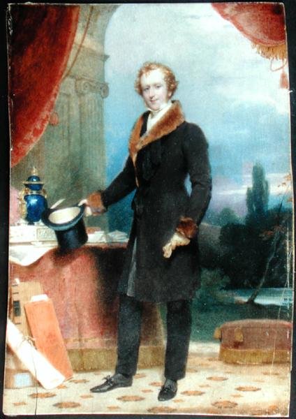 Portræt af Lord Weymouth (akvarel på elfenben) af Andrew Robertson