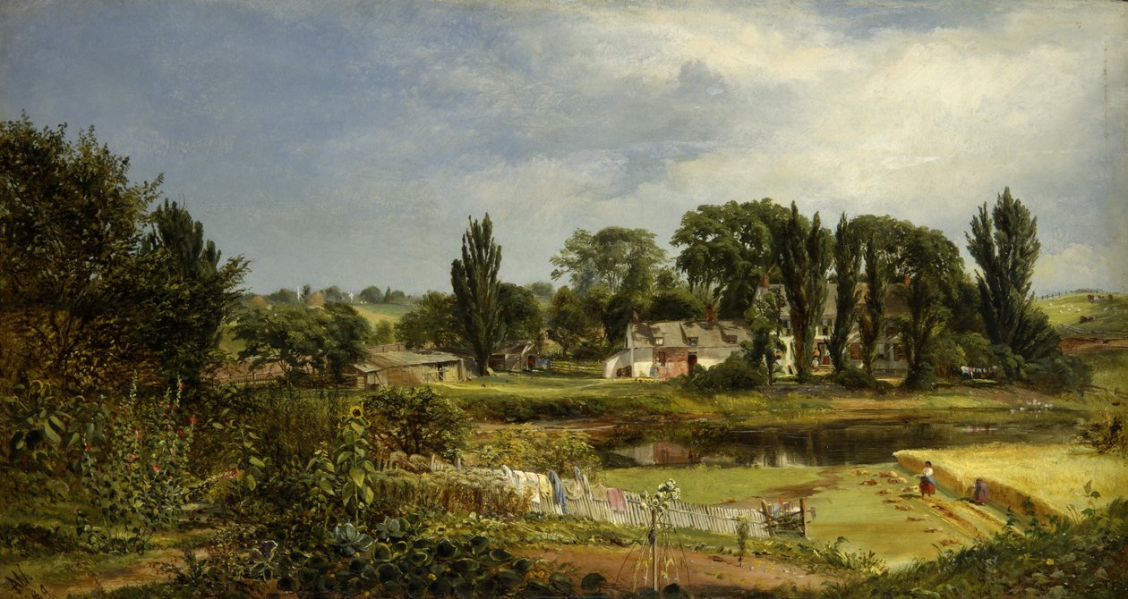 Long Island Homestead, studie fra naturen af Andrew W. Warren