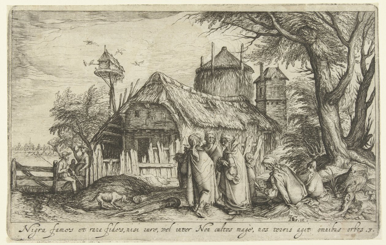 Landskab med romaer Landskaber (serietitel) af Andries Jacobsz. Stock