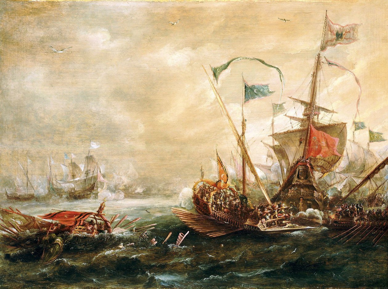Spansk engagement med Barbary-pirater, første halvdel af 1600-tallet af Andries van Eertvelt