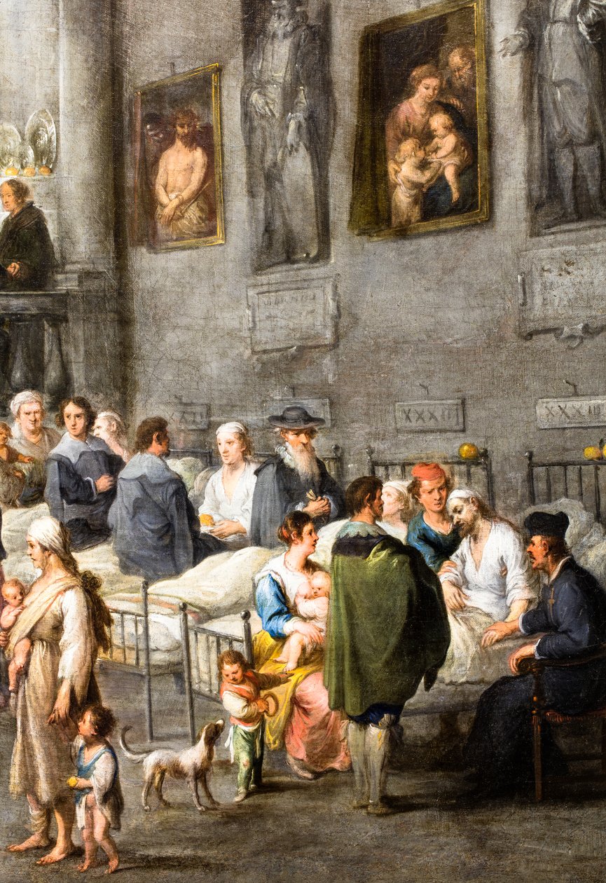 Hjælper de syge, omkring 1640 (olie på lærred) af Andries van & Wael Cornelis de (1592 1667) Eertvelt
