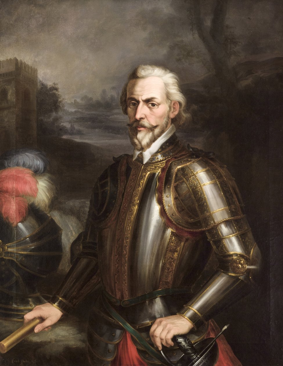 Portræt af Rodrigo Ponce de León af Andrés Cortés y Aguilar