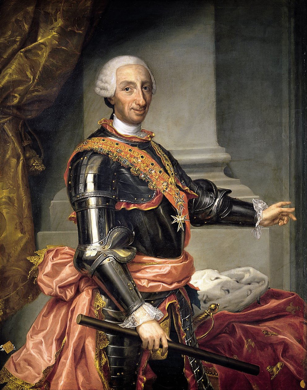Portræt af Carlos III af Andrés de la Calleja