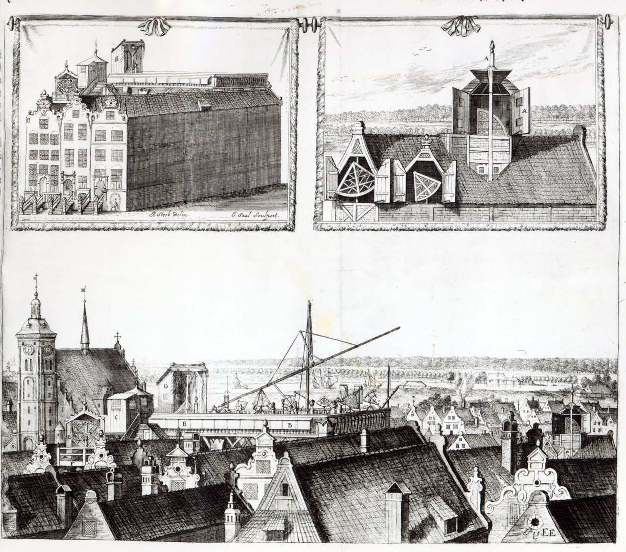 Sternenburg-observatoriet, illustration fra 