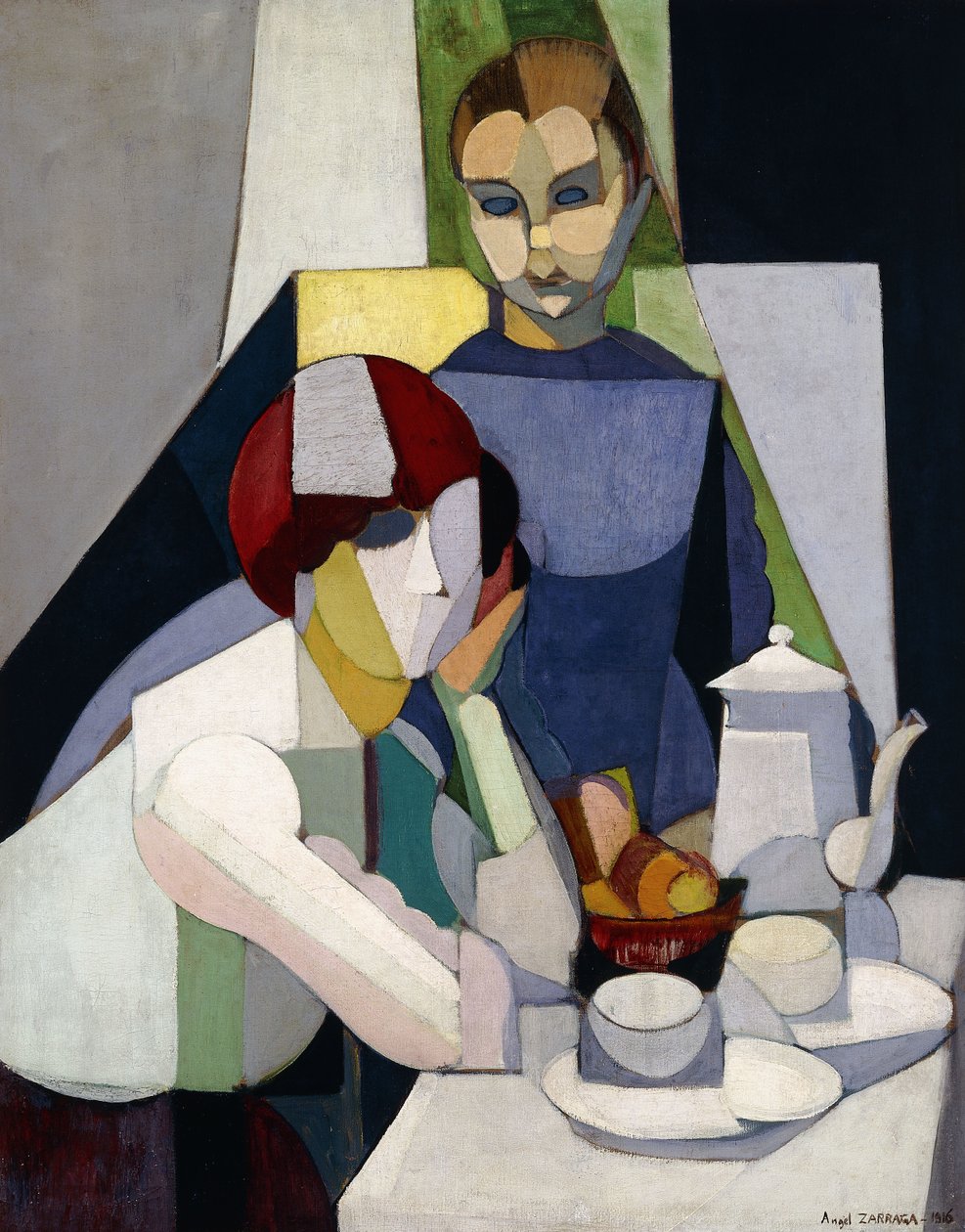 Teatime for to piger af Ángel Zárraga