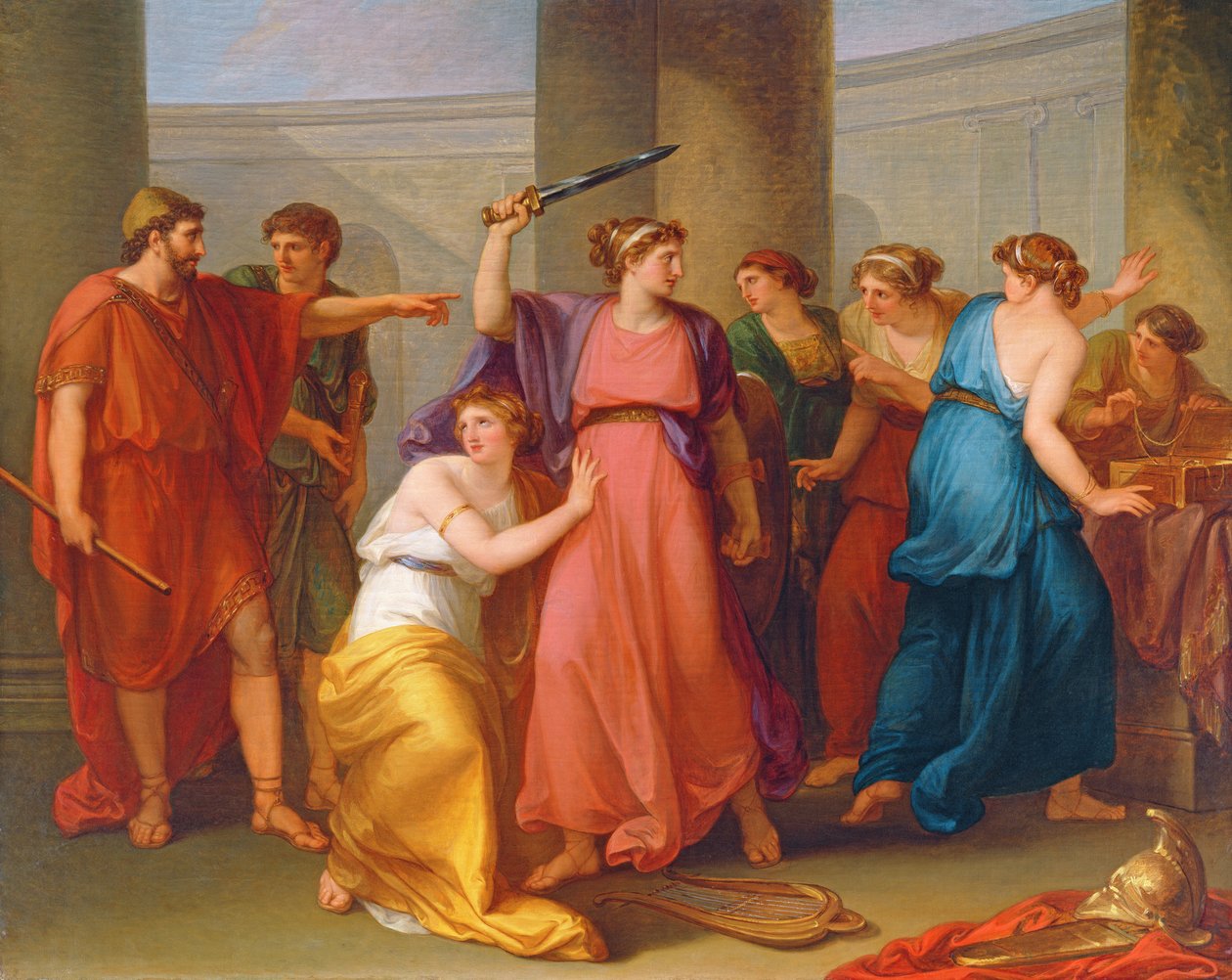 Achilleus opdaget af Angelica Kauffmann