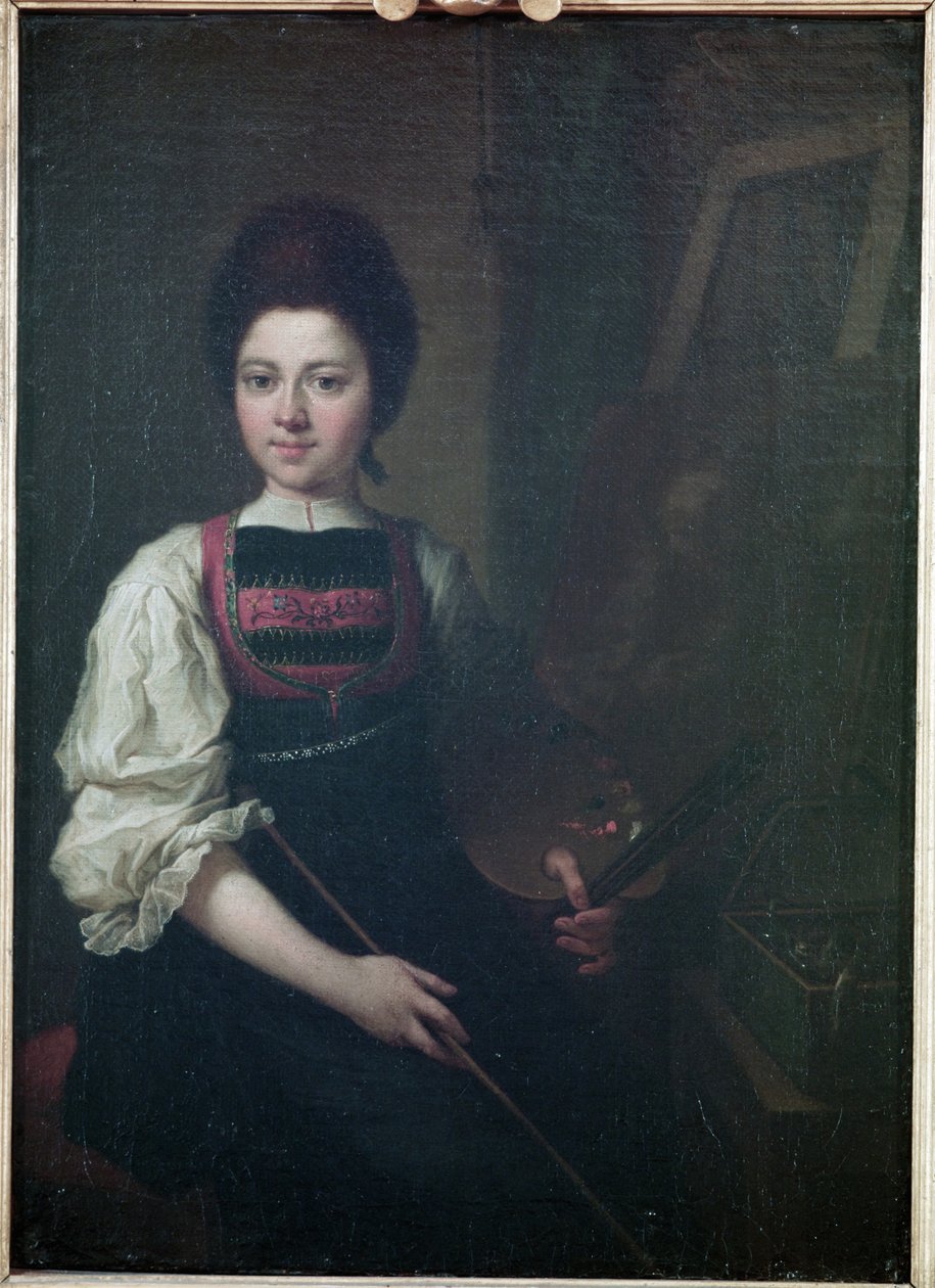 Selvportræt, 1763 af Angelica Kauffmann