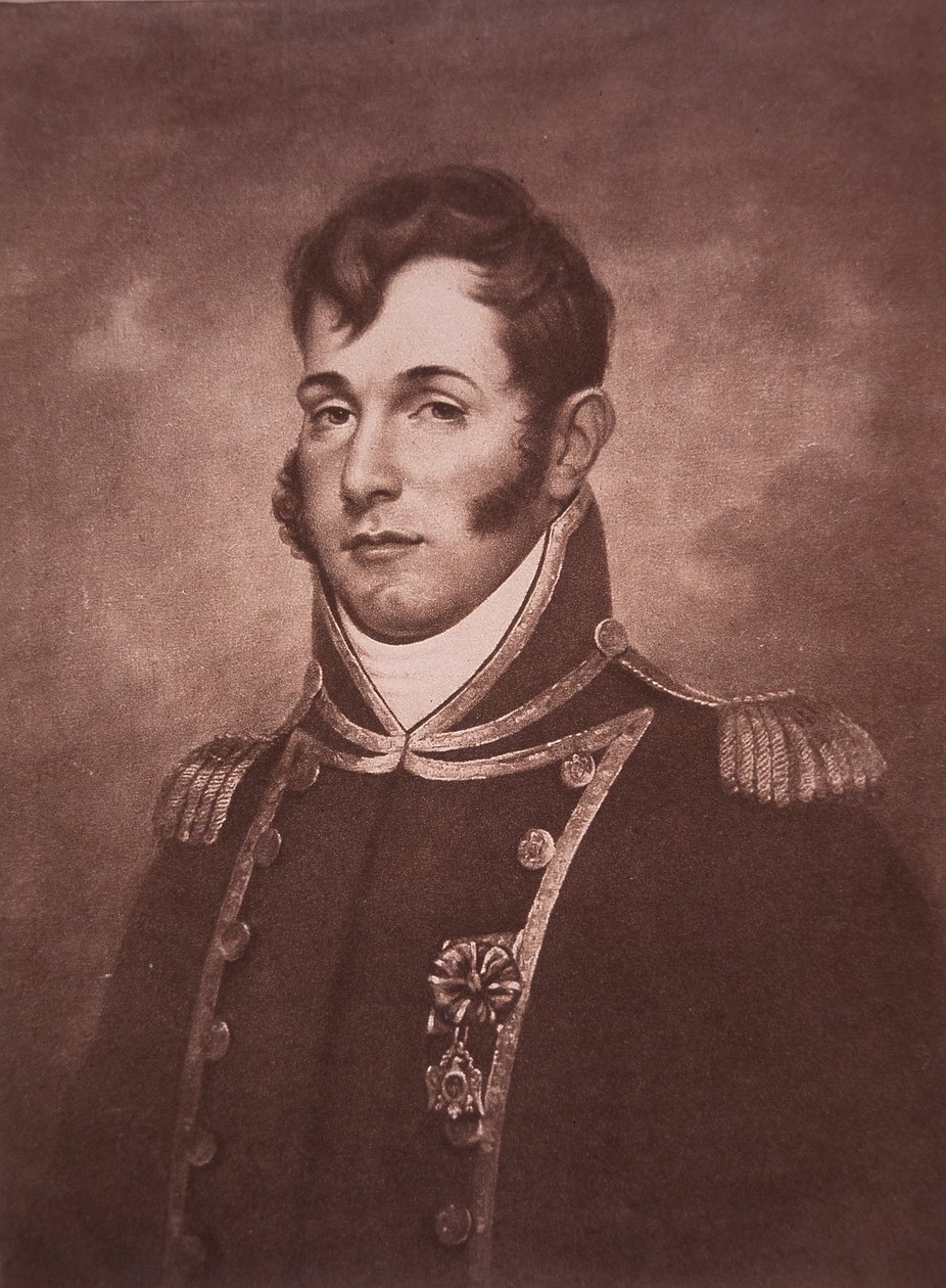 Oliver Hazard Perry (litho) af Thomas Kelly