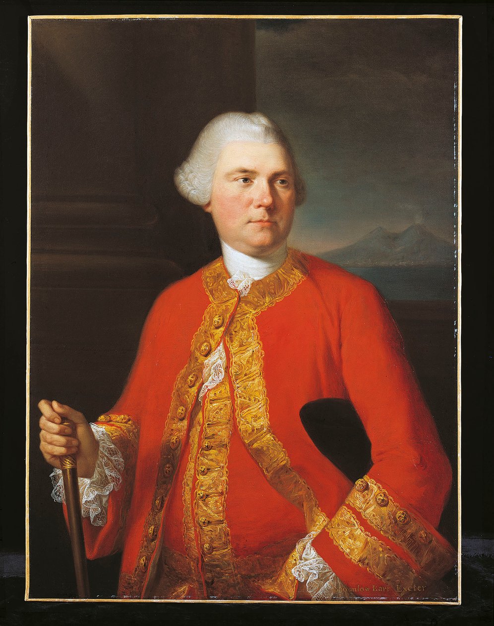 Portræt af Brownlow, 9. jarl af Exeter af Angelica Kauffman
