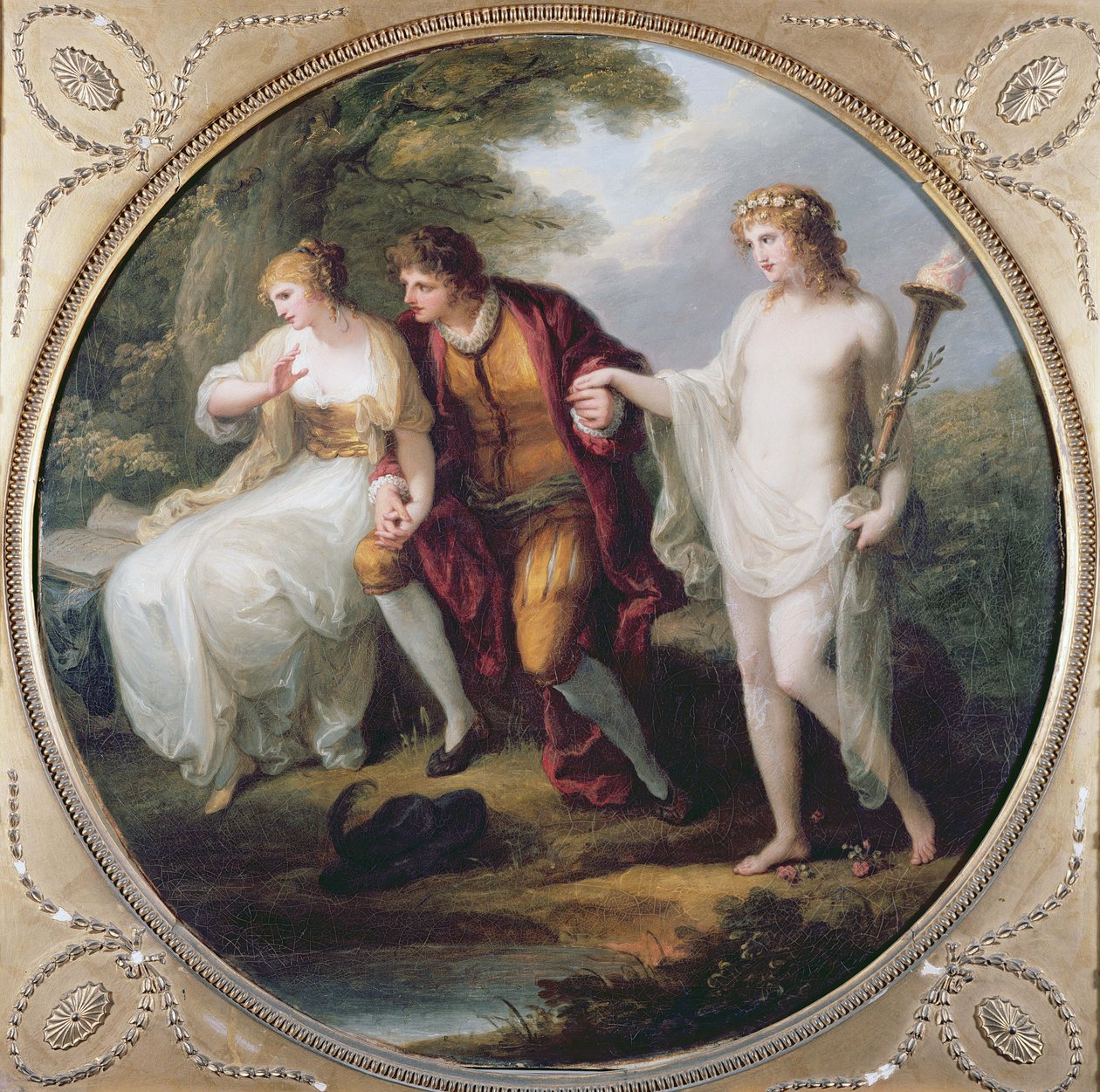 Abelard præsenterer Hymen for Heloise af Angelica Kauffmann