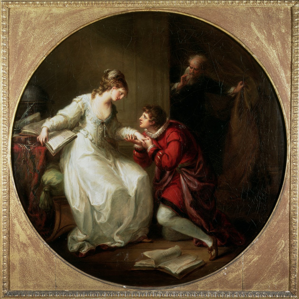 Abelard beder om Heloises hånd af Angelica Kauffmann