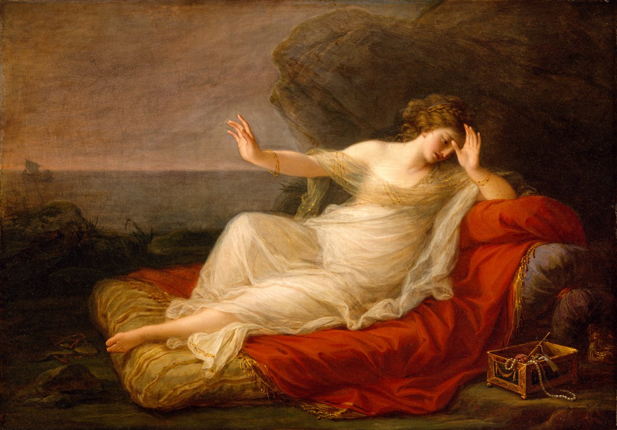 Ariadne forladt af Theseus på Naxos, 1774 af Angelica Kauffmann