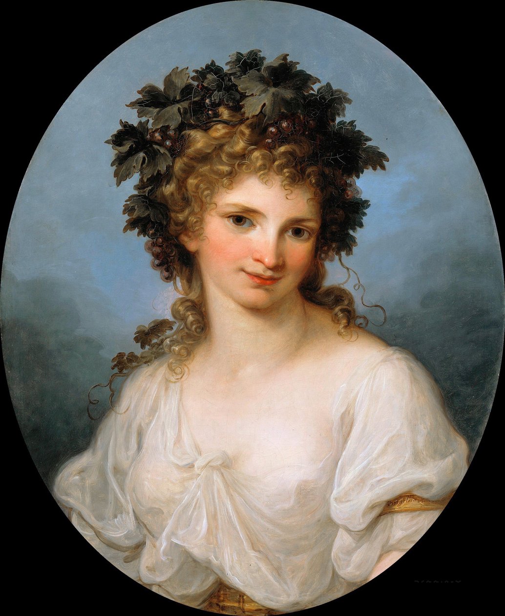 ""Autoportrait en bacchante"" (Selvportræt som Bacchante) Peinture d