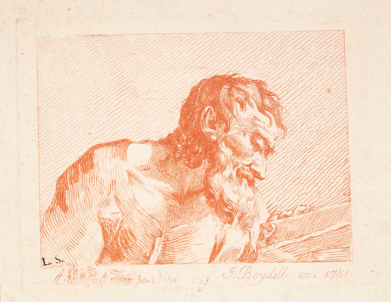 Der lesende alte Mann af Angelica Kauffmann