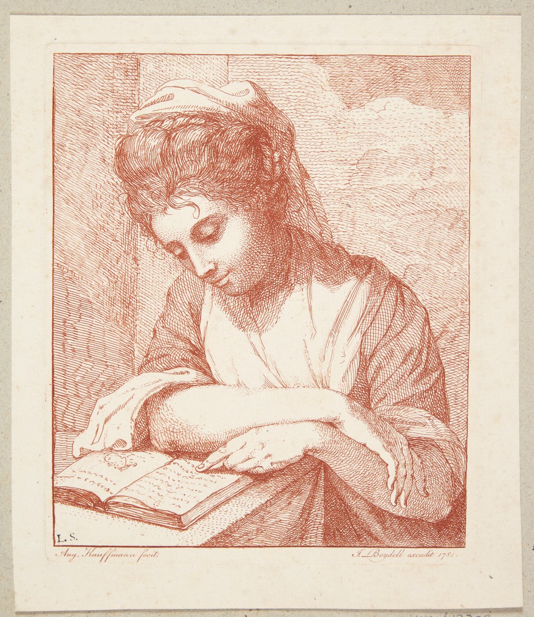 Den læsende pige af Angelica Kauffmann
