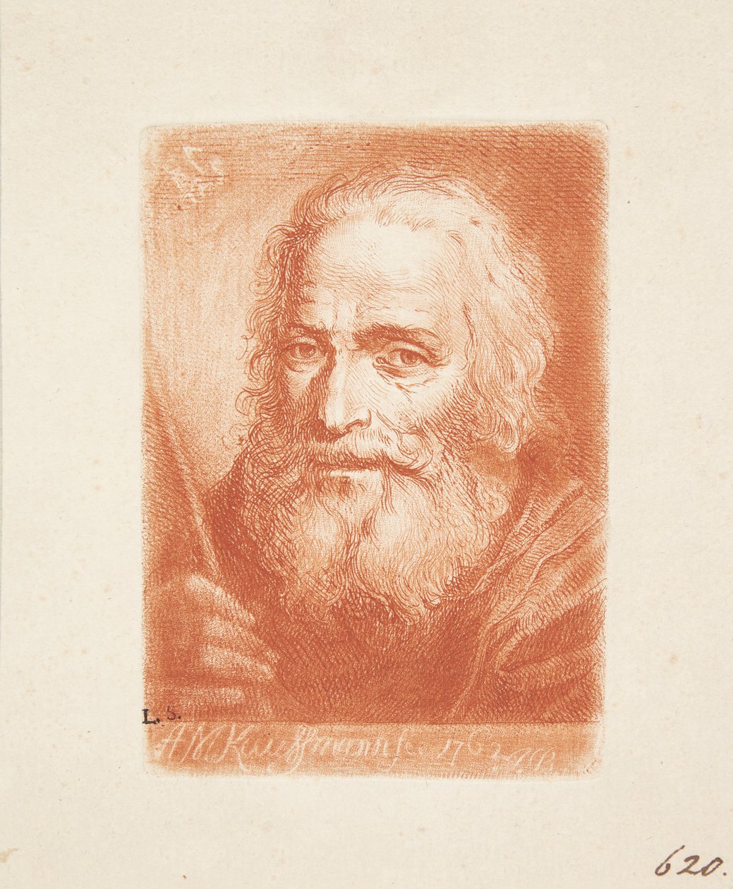 Den skæggede gamle mand af Angelica Kauffmann
