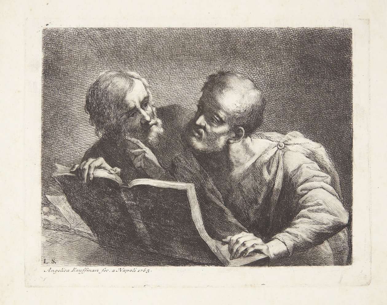 Den to gamle studerende af Angelica Kauffmann