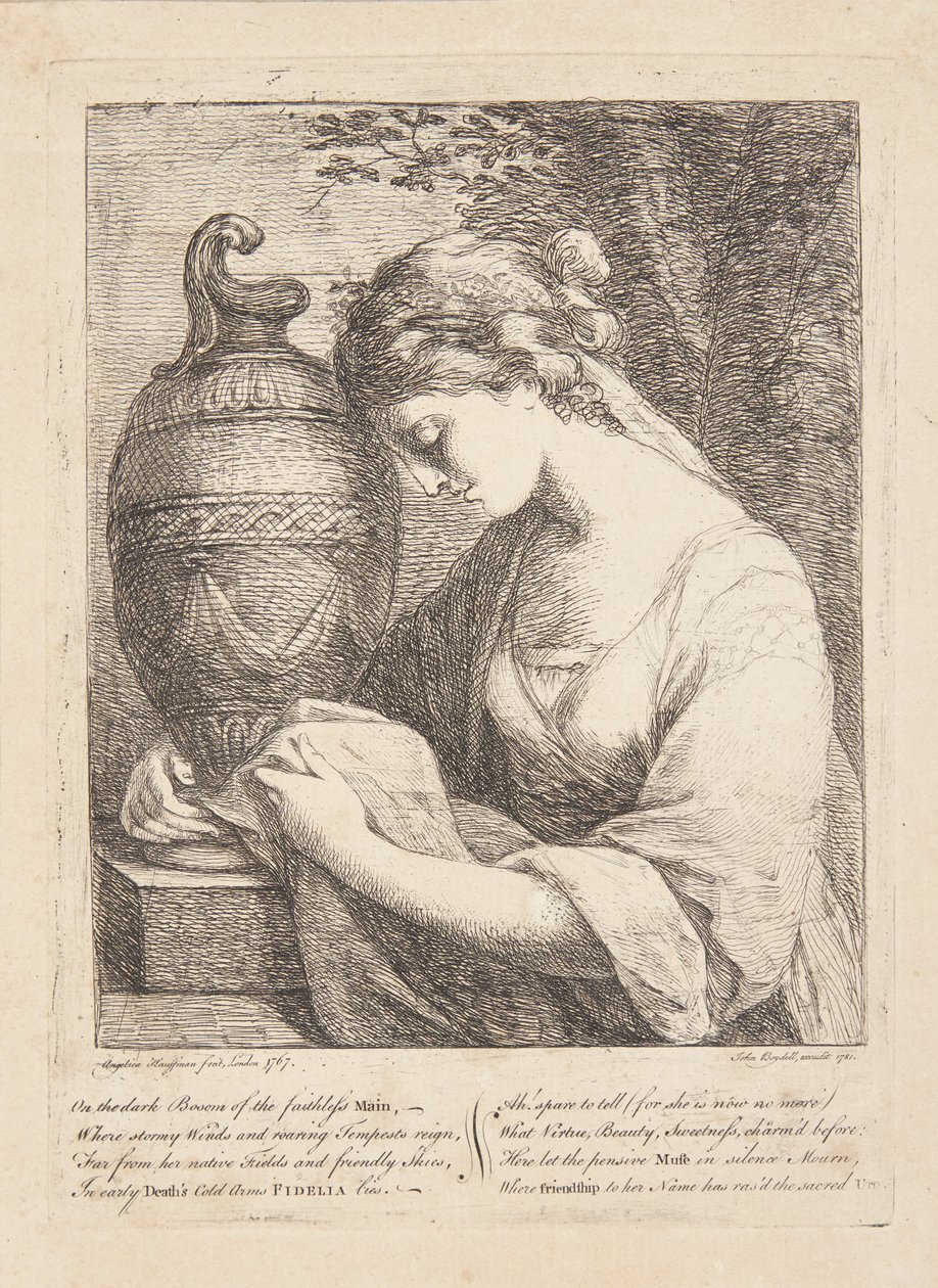 Kvinden ved urnen af Angelica Kauffmann