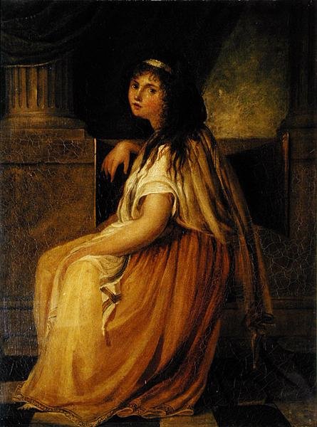 Lady Hamilton (ca. 1765-1815) i kostume for hendes 