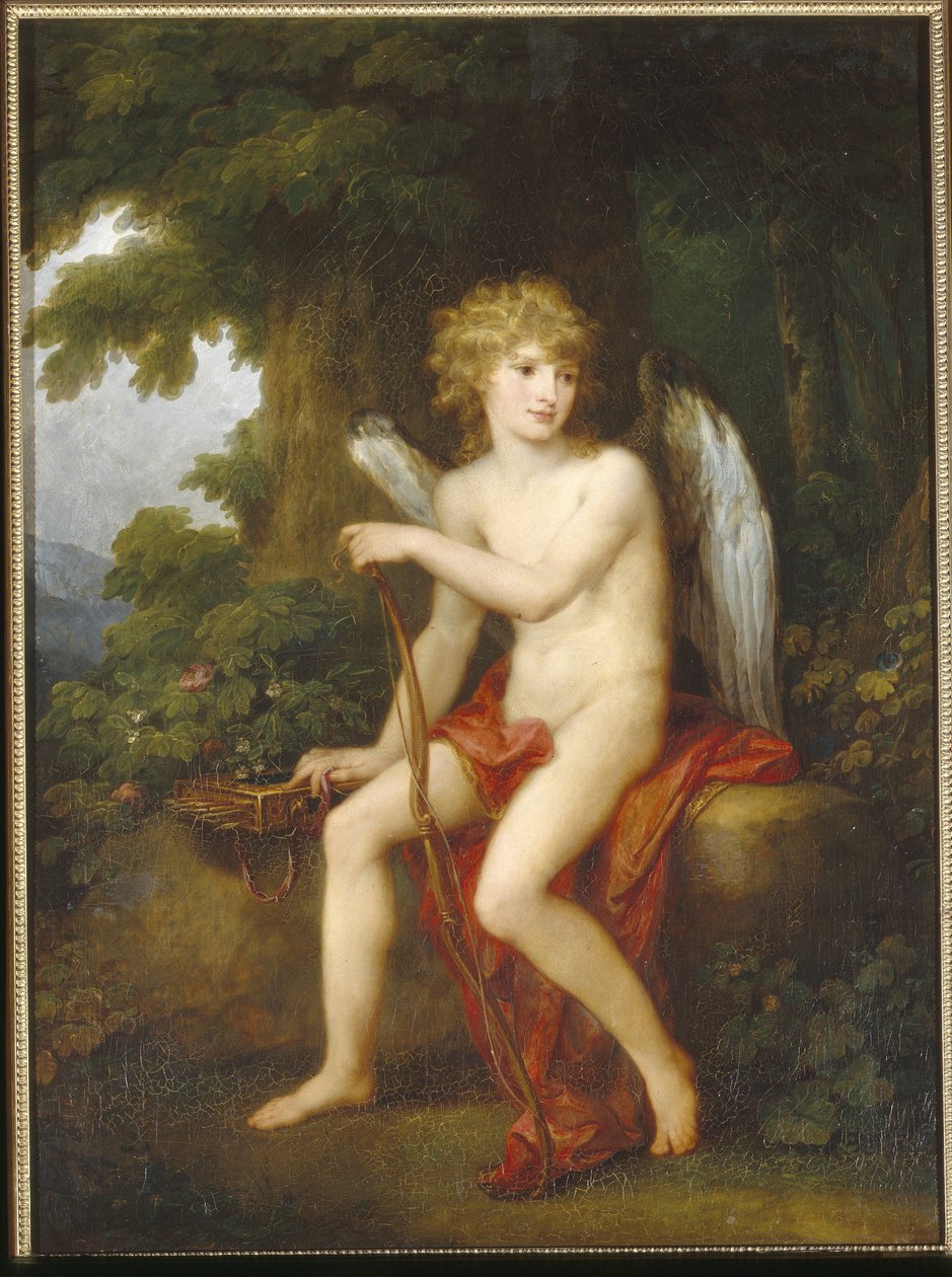 Grev Henryk Lubomirski (1777-1850) i Cupid-Painting af Angelika Kauffmann (1741-1807), olie på lærred af Angelica Kauffmann