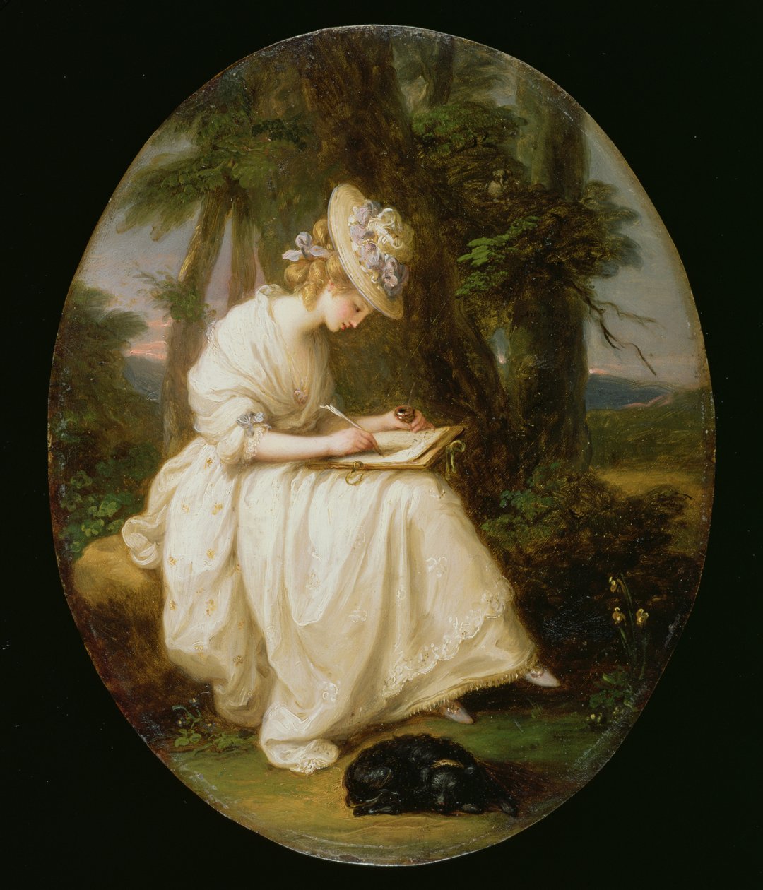 Louisa Hammond (olie på kobber) af Angelica Kauffmann