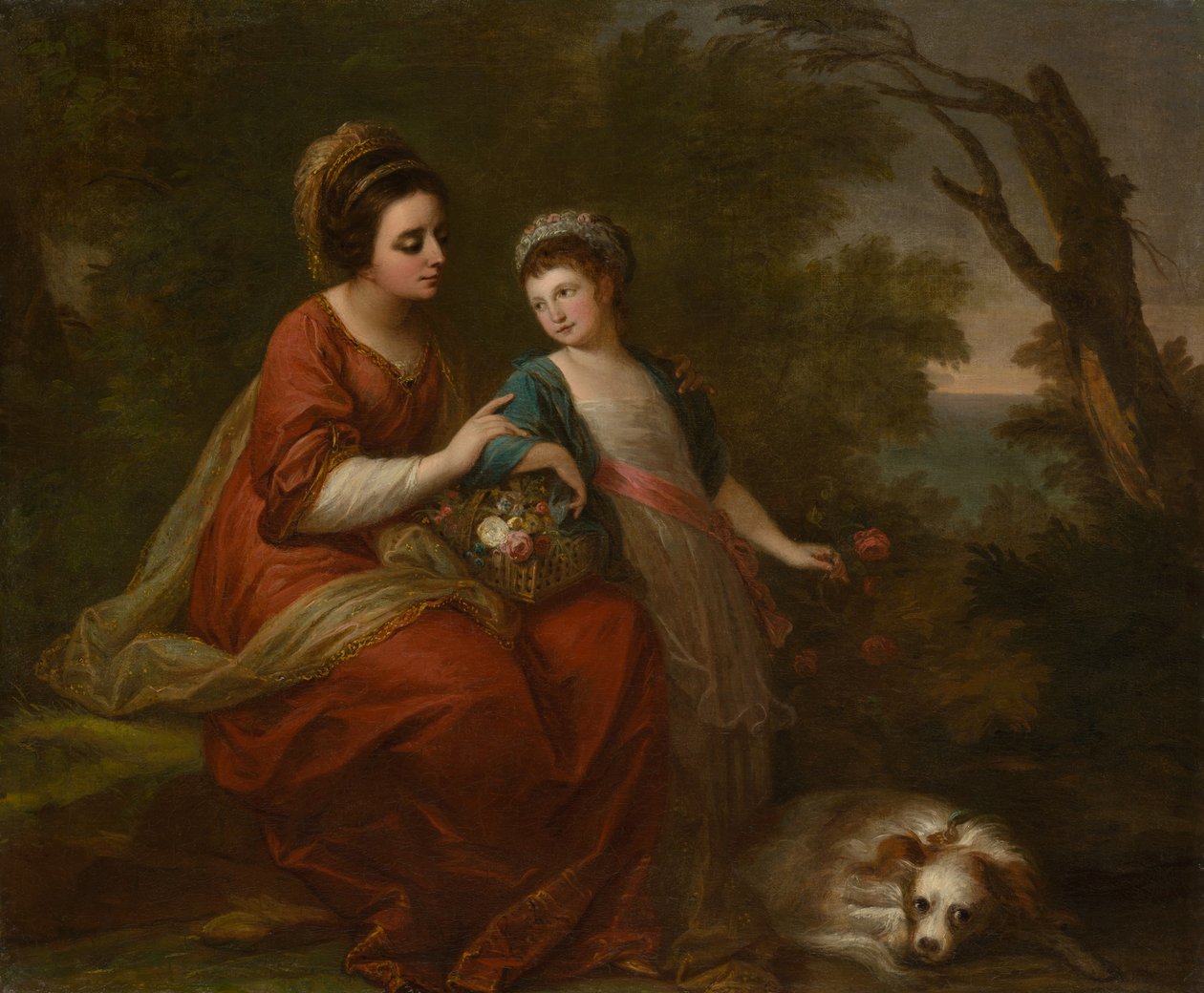 Mrs. Hugh Morgan og hendes datter af Angelica Kauffmann