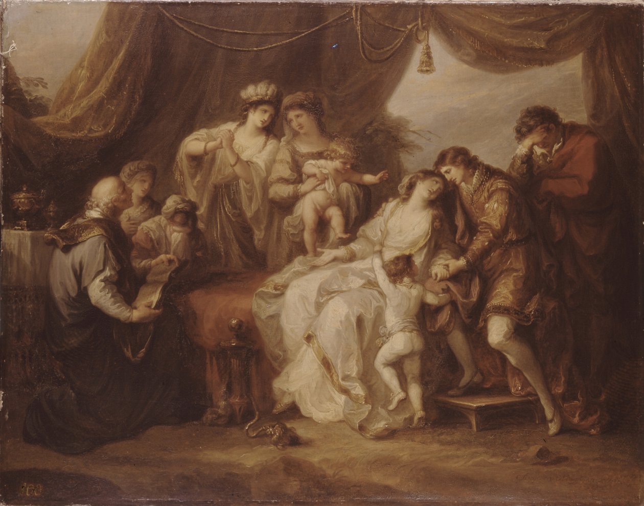 Forgiftet Eleanor, 1782 af Angelica Kauffmann