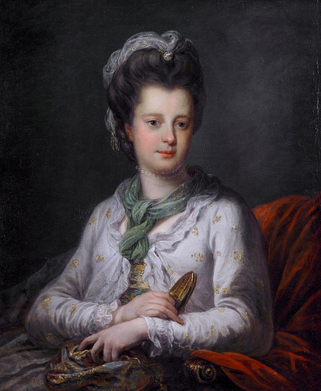 Portræt af Elizabeth Kerr, født Fortescue, markise af Lothian af Angelica Kauffmann