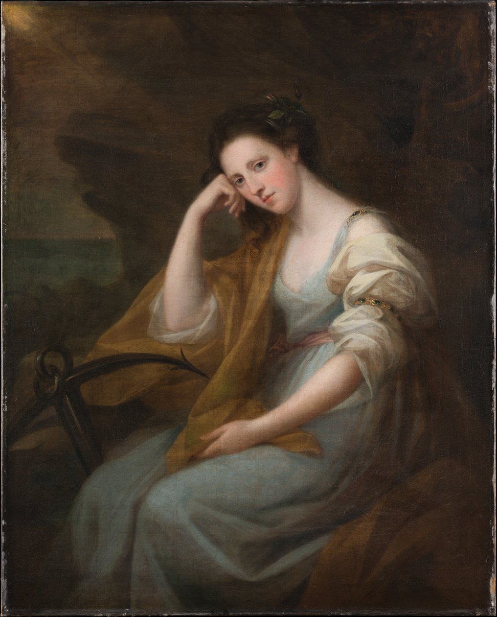 Portræt af Lady Louisa Leveson-Gower (1749/50–1827), senere baronesse Macdonald, som Spes af Angelica Kauffmann