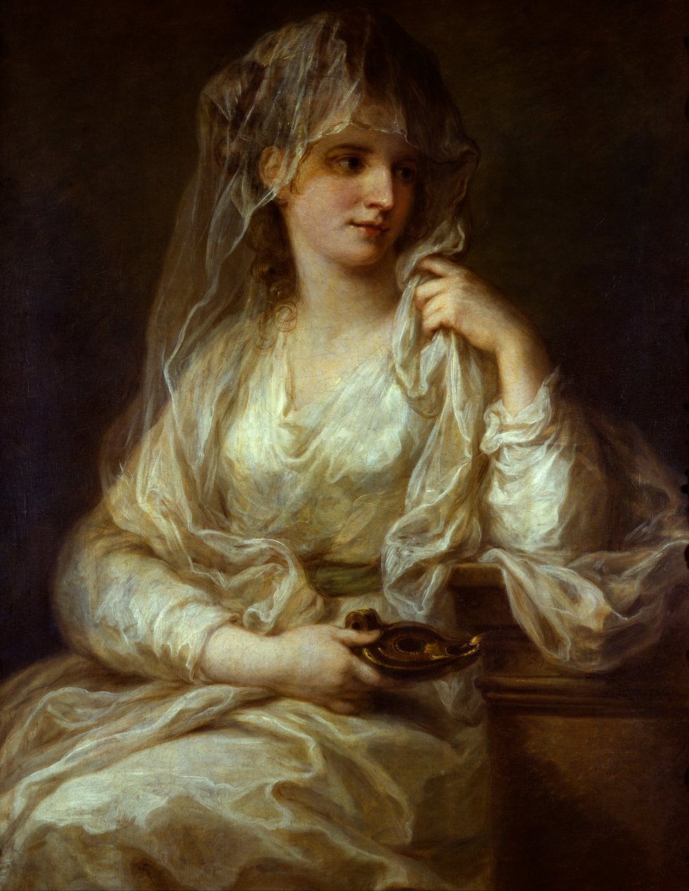 Portræt af en dame som vestalinde af Angelica Kauffmann