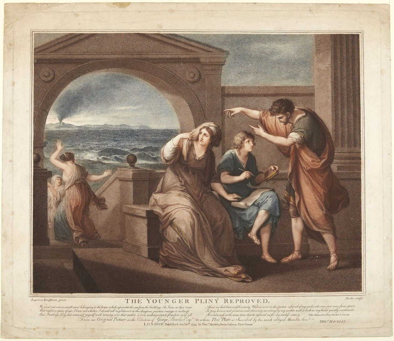 Den yngre Plinius irettesat af Angelica Kauffmann