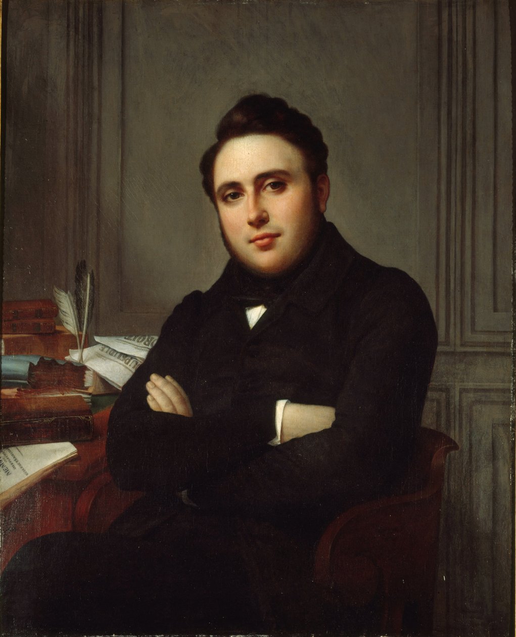 Portræt af Alexandre Ledru-Rollin 1807-1874, 1838. af Angelique Mongez