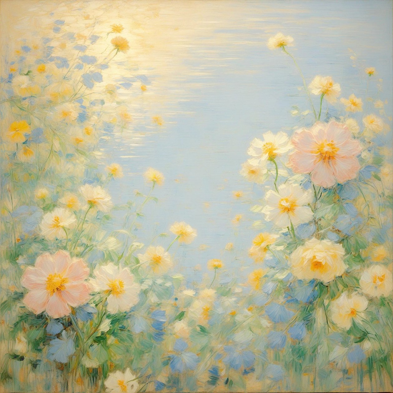 Florals 60, ca. 2022 (olie på lærred) af Angelita Hawke