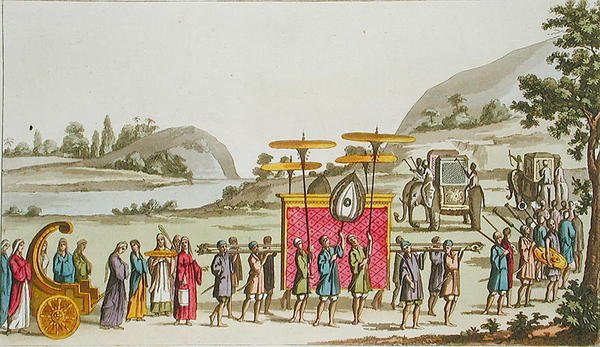 Procession af Dronningen af Burma, plade 80 fra 