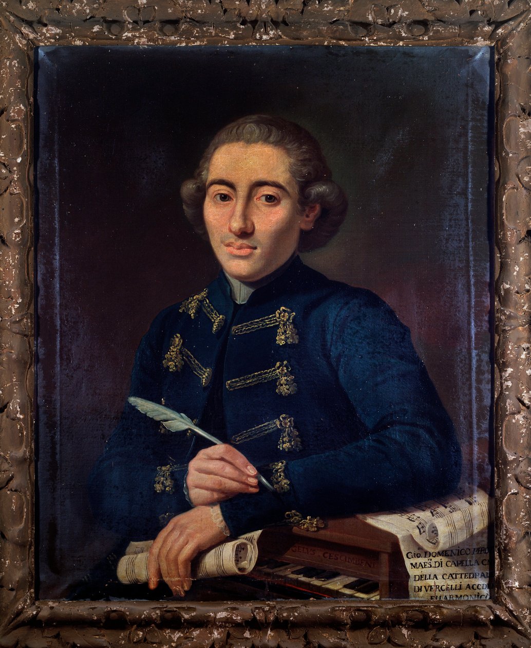 Portræt af Giovanni Domenico Perotti, italiensk komponist (maleri af Angelo Crescimbeni