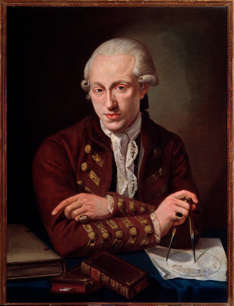 Portræt af Thomas Christian Walther (1749-1788), dansk komponist. af Angelo Crescimbeni