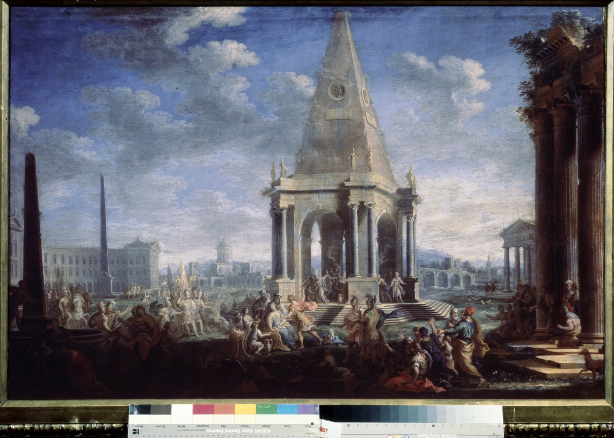 "Le sacrifice de Polyxene" Polyxene sacrifiee par Neoptoleme sur la tombe d