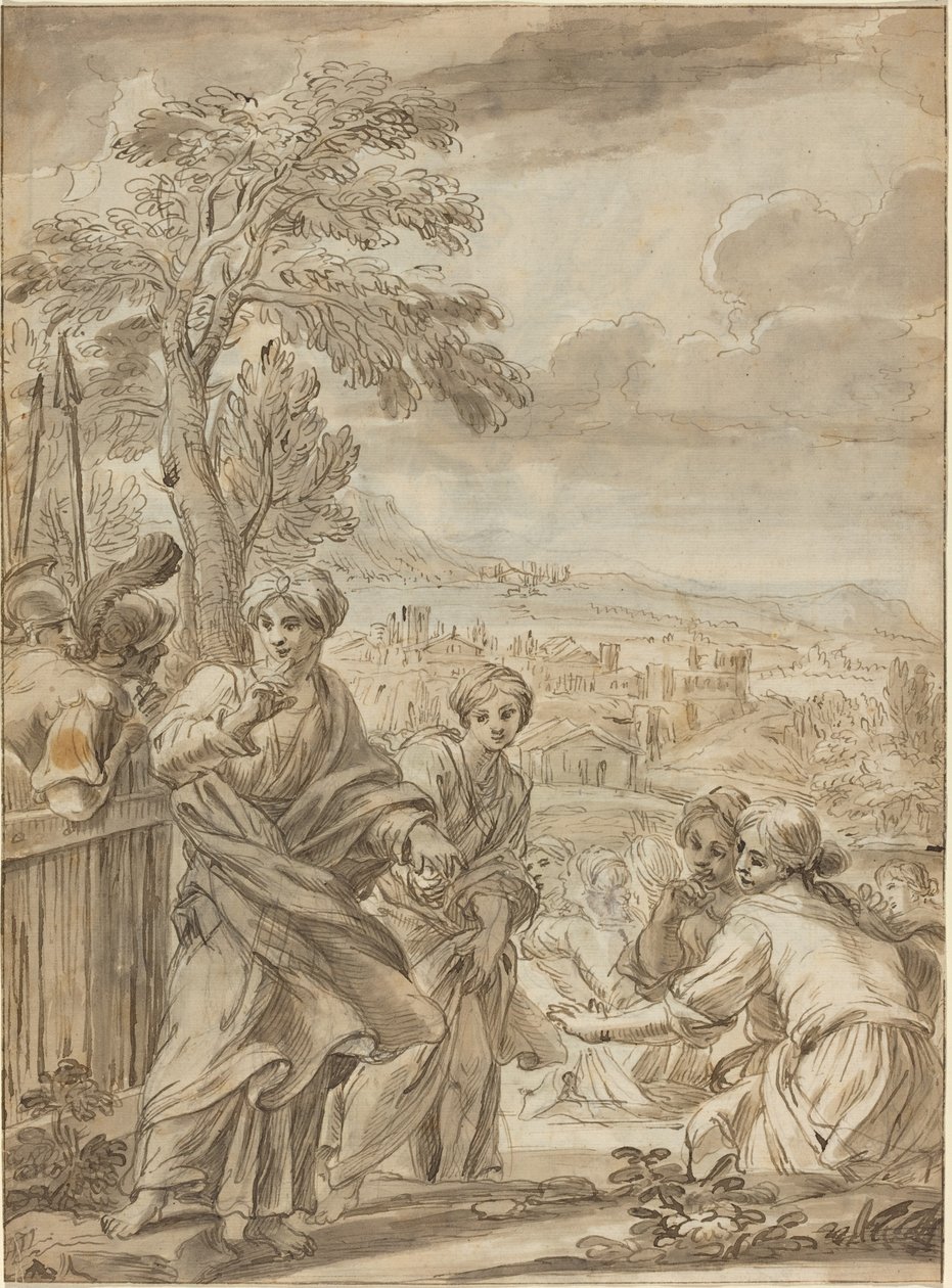 Historisk scene [recto] af Angelo Marullo
