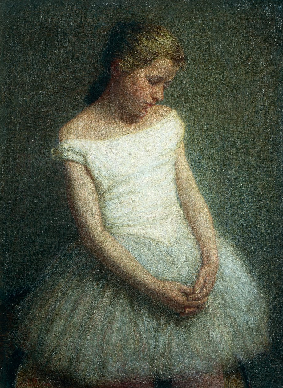Ballerina (kvindelig danser), af Angelo Morbelli (1853-1919) af Angelo Morbelli
