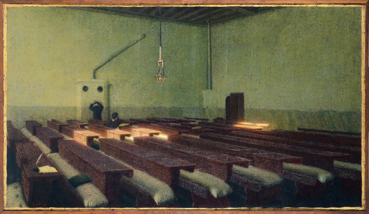 Jul på Pio Albergo Trivulzio af Angelo Morbelli (1854-1919) af Angelo Morbelli