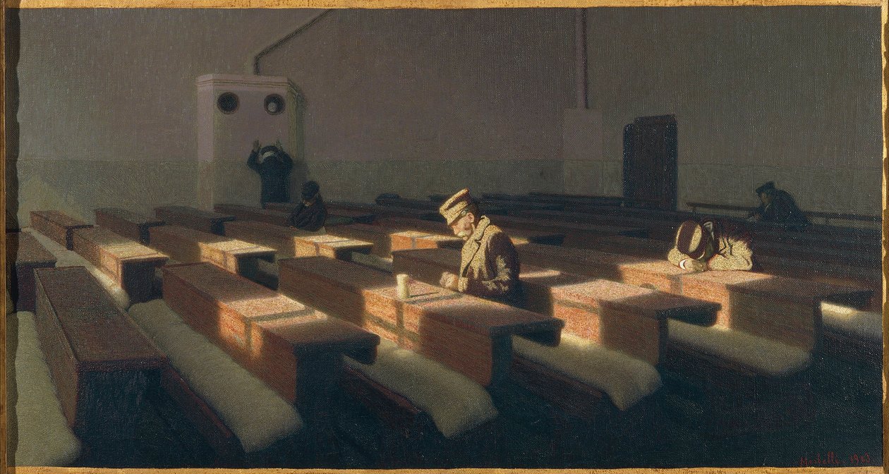 Italien, Venedig, julen for dem, der er tilbage af Angelo Morbelli
