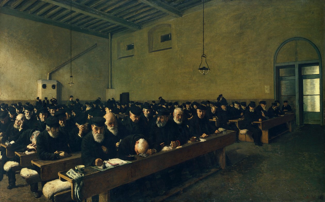 Last Days, af Angelo Morbelli (1853-1919), olie på lærred af Angelo Morbelli