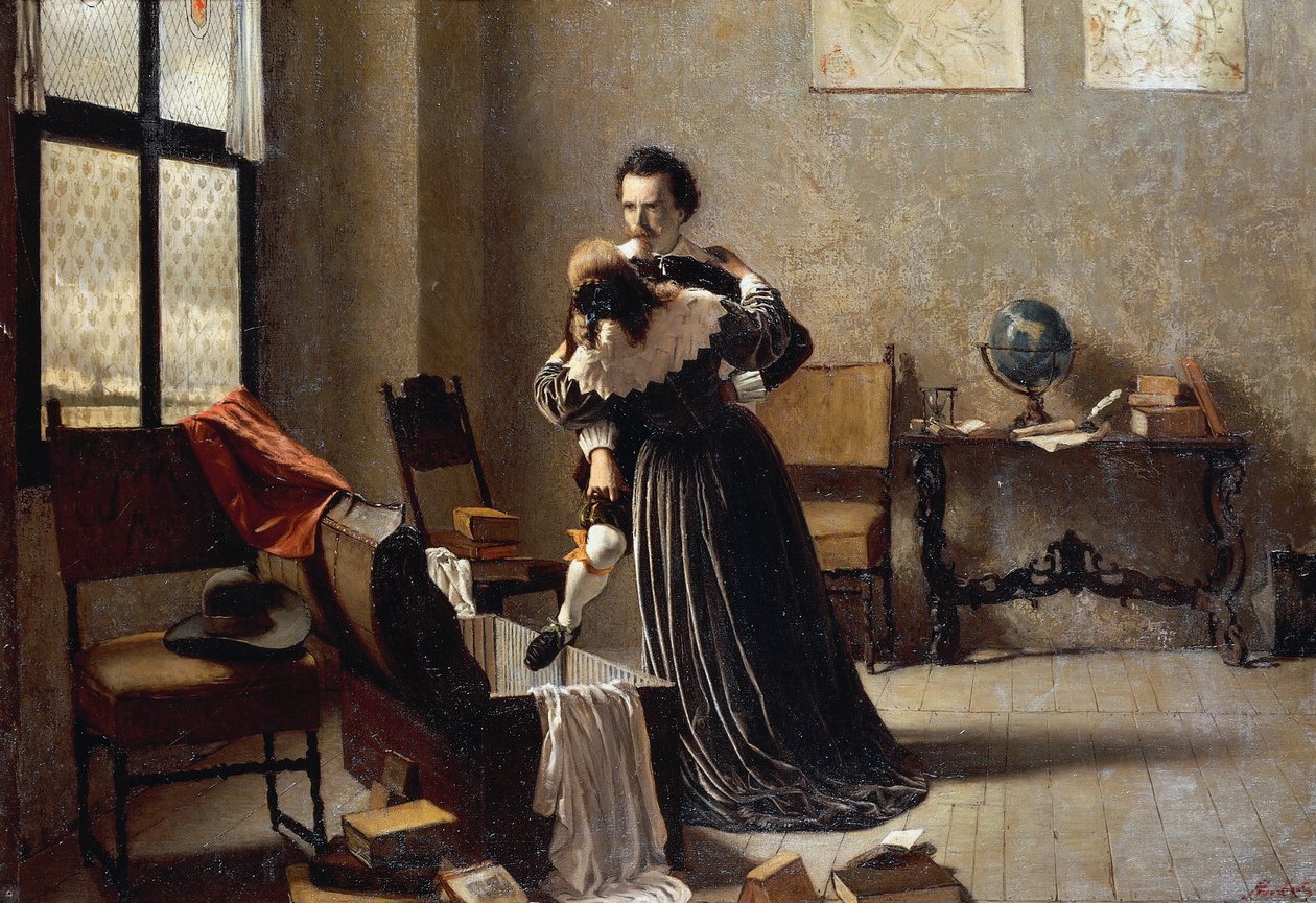 Flugten, af Angelo Morbelli (1853-1919) af Angelo Morbelli