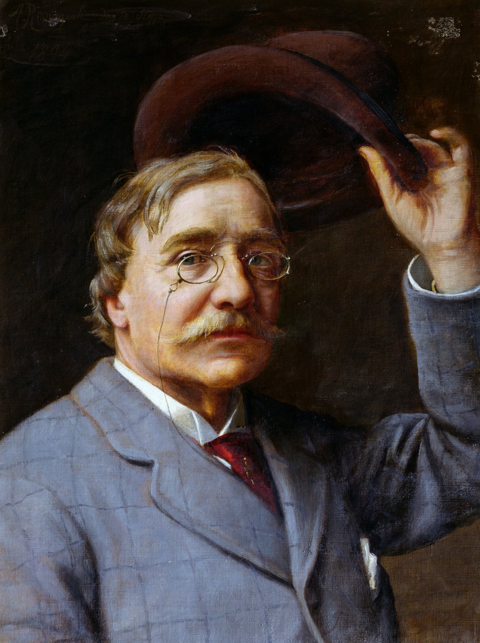 Selvportræt af Angelo Romagnoli (Firenze 1840-efter 1897) af Angelo Romagnoli