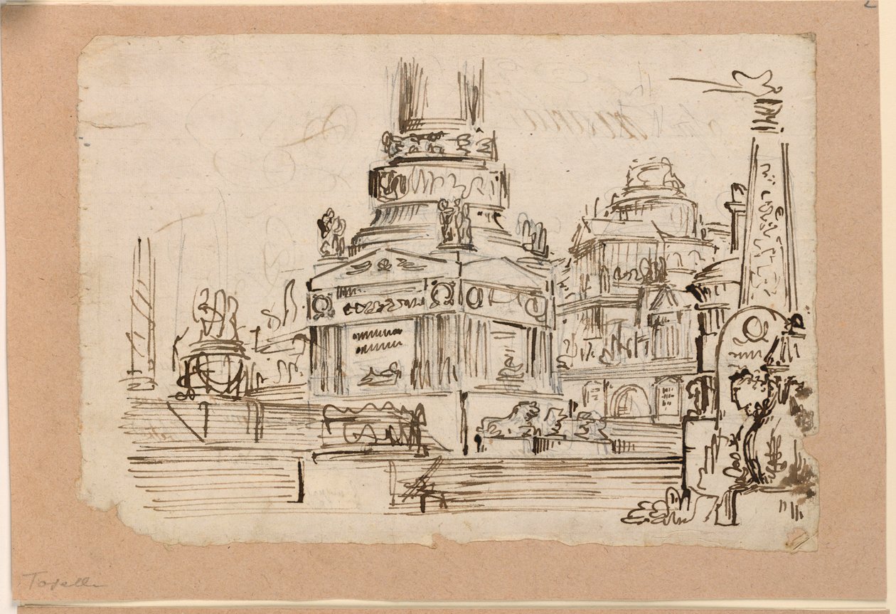 Scenedesign, piedestal af monument af Angelo Toselli