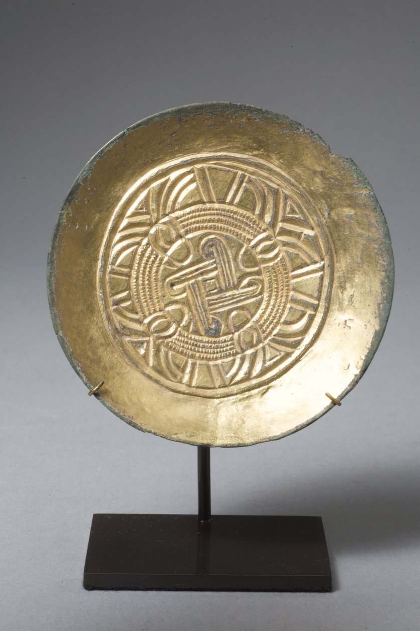 Underkopbroche (forgyldt bronze) af Anglo Saxon